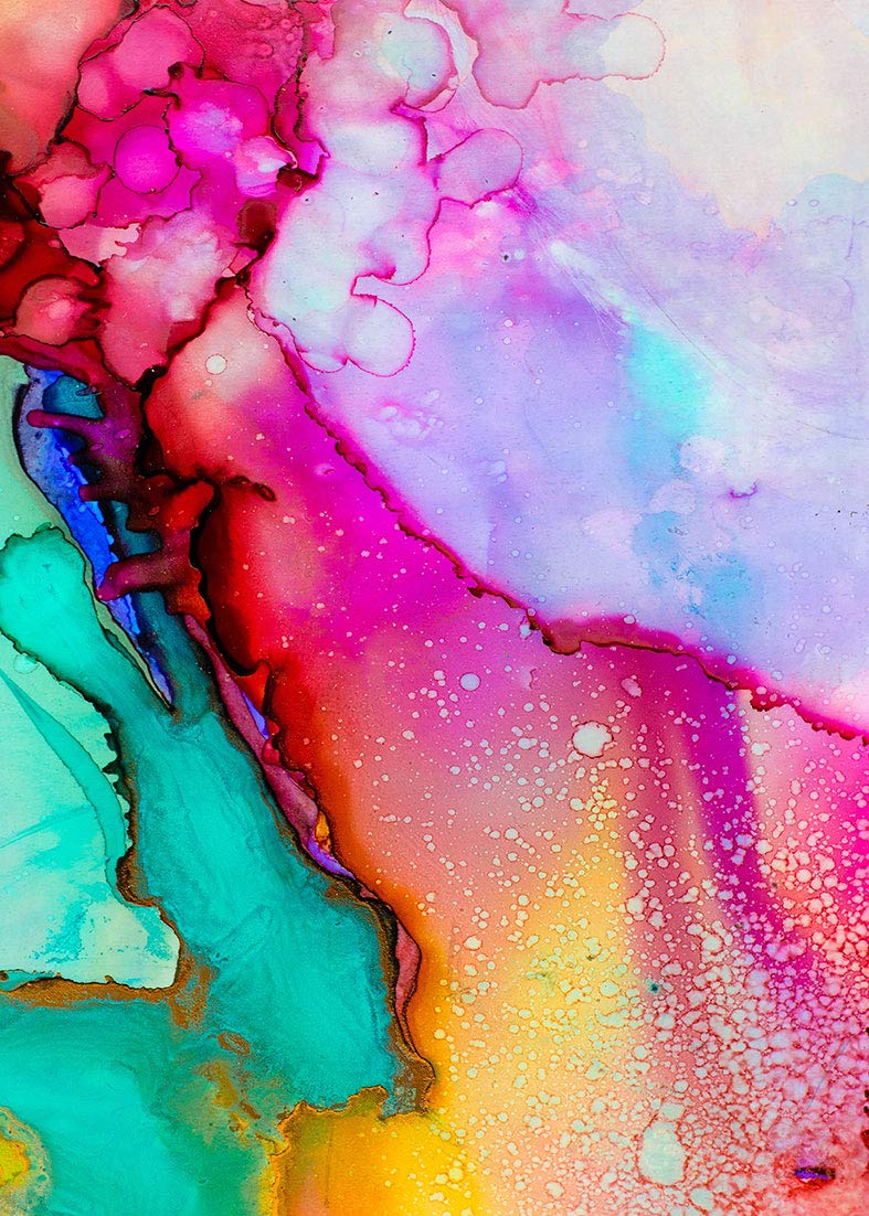 PHMOJEN Colorful Watercolor Painting Backdrops Art Paint Photography Backgrounds Vinyl 5x7ft 80's 90's Theme Birthday Party Backdrop Photo Studio Props PHMOJEN WQPH401 - Image 5